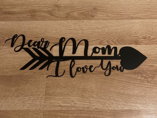 Mom I Love you Arrow wall decor gift